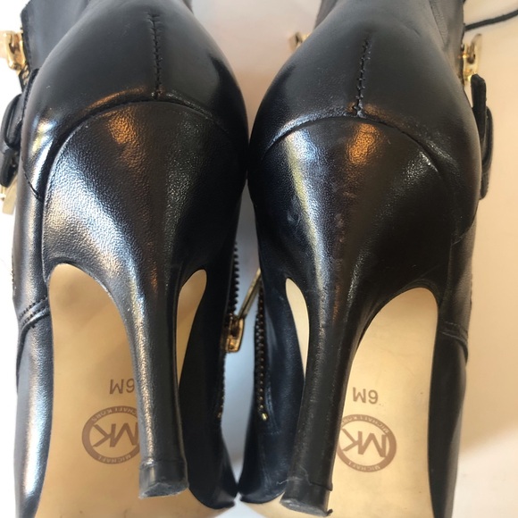 MICHAEL KORS Brena Sexy Victorian/Witch Core Ankle Bootie Pumps 6M Black - Picture 10 of 14